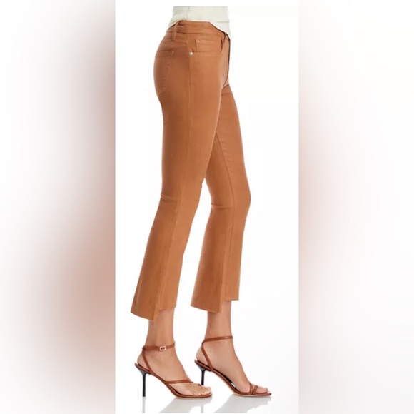 Frame Le Crop Mini Mid Rise Bootcut Jeans in Latte NWT 34 - Picture 4 of 12